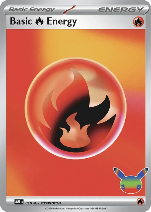Pokemon Fire Energy Reverse Holo 30th Celebration 30C 000/000 English Single Card