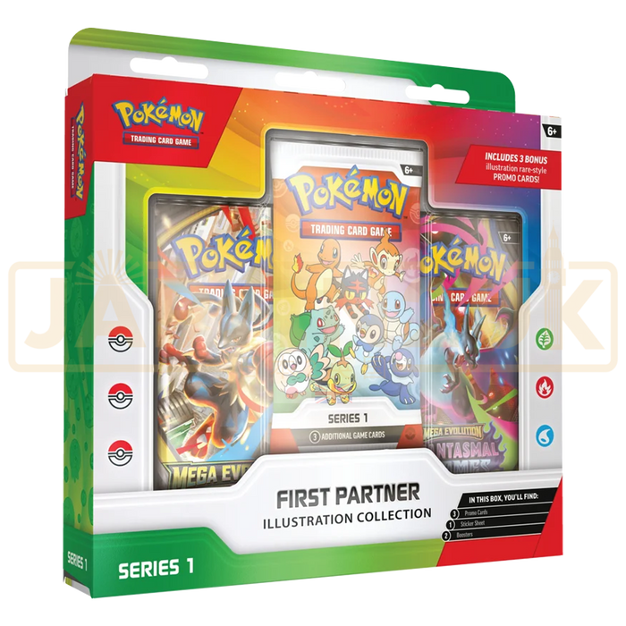 Pokemon 30th Anniversary First Partner Illustration Collection Box English Series 1