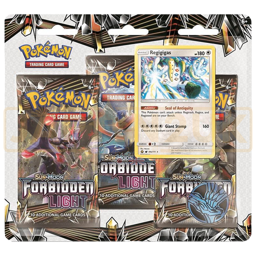 Pokemon Forbidden Light English 3-Pack Blister - Regigigas