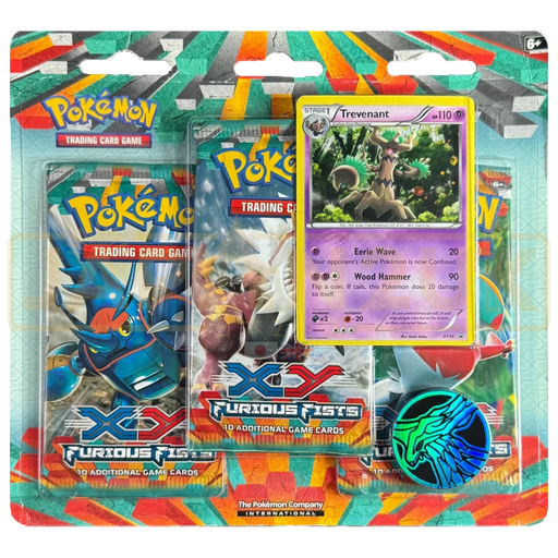 Pokemon Furious Fists English 3-Pack Blister - Trevenant