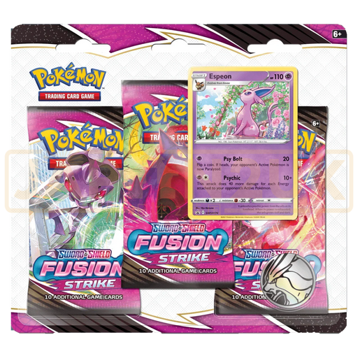 Pokemon Fusion Strike English 3-Pack Blister - Espeon