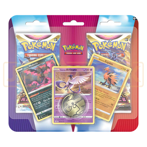 Pokemon Galarian Articuno Zapdos & Moltres English Enhanced Two Pack Blister