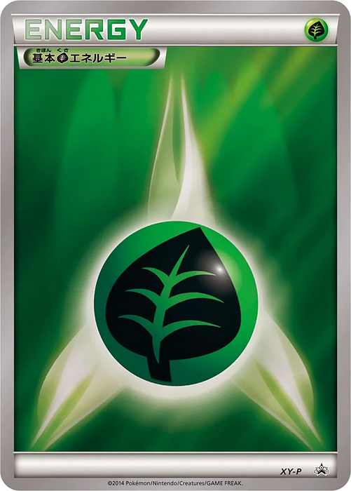 Pokemon Grass Energy Card Gym Promo Pack Promo 000/XY-P Japanese Single Card