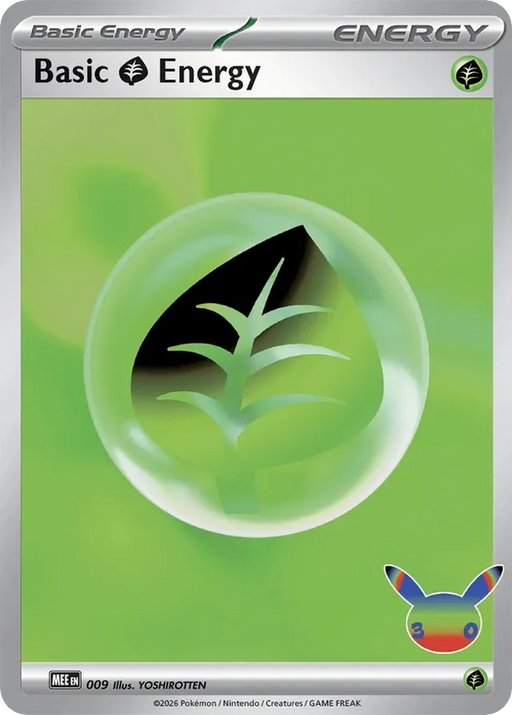 Pokemon Grass Energy Reverse Holo 30th Celebration 30C 000/000 English Single Card