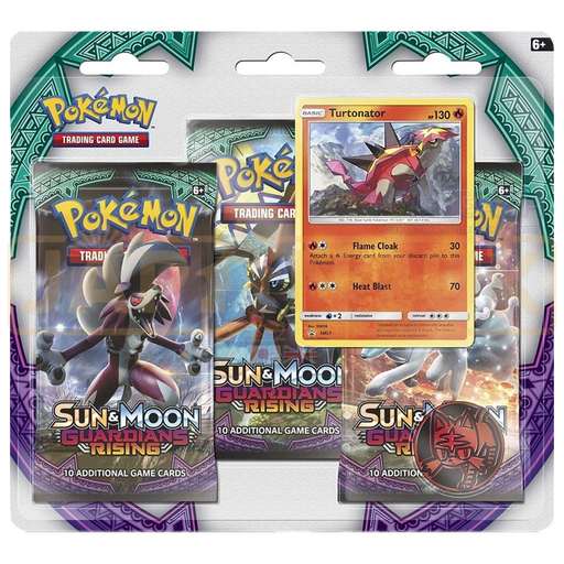 Pokemon Guardians Rising English 3-Pack Blister - Turtonator