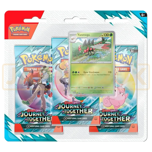 Pokemon Journey Together English 3-Pack Blister - Yanmega