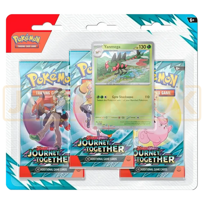 Pokemon Journey Together English 3-Pack Blister - Yanmega