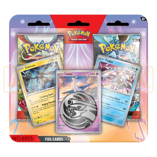 Pokemon Latios Zekrom & Palkia English Enhanced Two Pack Blister