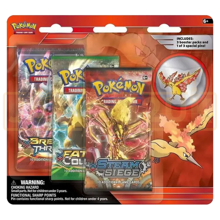Pokemon Legendary Birds Pin English 3-Pack Blister - Moltres