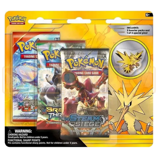 Pokemon Legendary Birds Pin English 3-Pack Blister - Zapdos