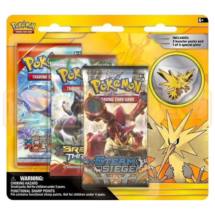 Pokemon Legendary Birds Pin English 3-Pack Blister - Zapdos