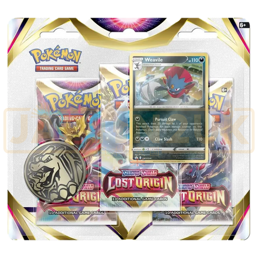 Pokemon Lost Origin English 3-Pack Blister - Weavile