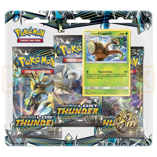 Pokemon Lost Thunder English 3-Pack Blister - Alolan Exeggutor