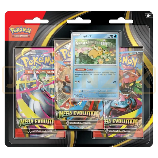 Pokemon Mega Evolution English 3-Pack Blister - Psyduck