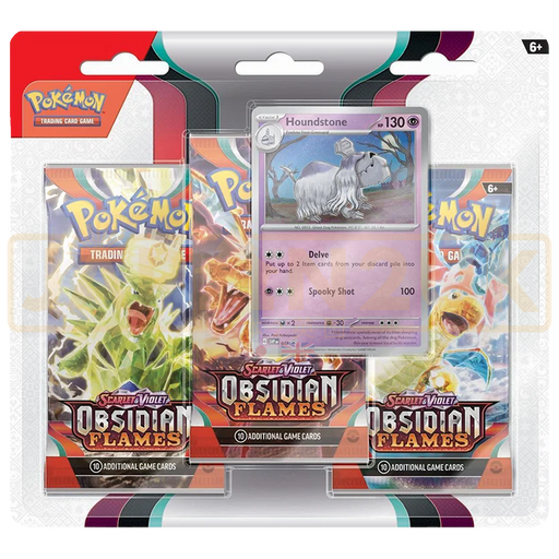 Pokemon Obsidian Flames English 3-Pack Blister - Houndstone