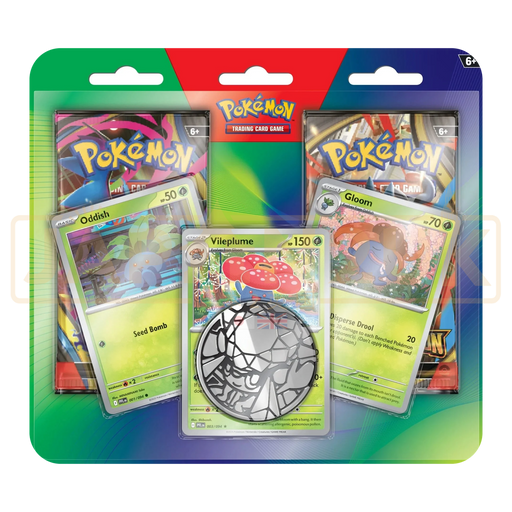 Pokemon Oddish Gloom & Vileplume English Enhanced Two Pack Blister
