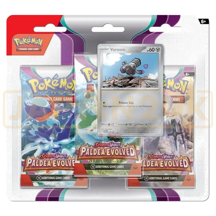 Pokemon Paldea Evolved English 3-Pack Blister - Varoom