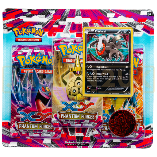 Pokemon Phantom Forces English 3-Pack Blister - Darkrai