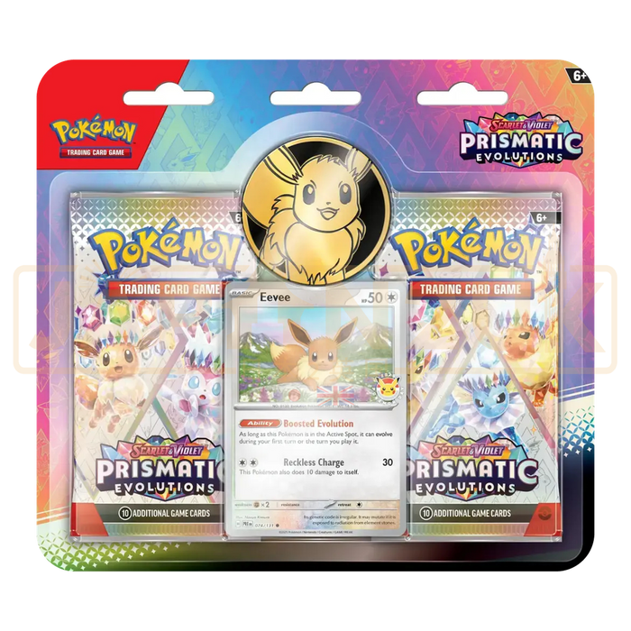 Pokemon Prismatic Evolutions Eevee Pokemon Day 2025 English Two Pack Blister