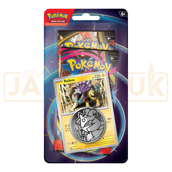 Pokemon Raikou Vertical Format English Two Pack Blister