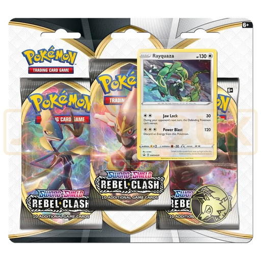 Pokemon Rebel Clash English 3-Pack Blister - Rayquaza