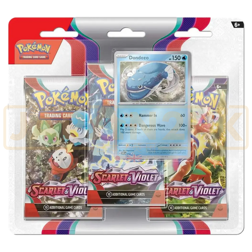 Pokemon Scarlet & Violet English 3-Pack Blister - Dondozo