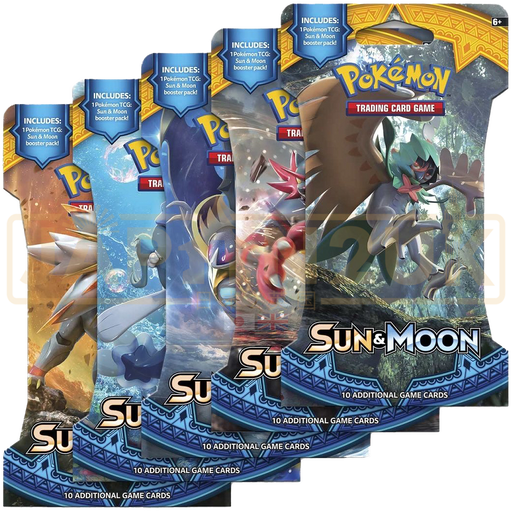 Pokemon Sun & Moon Base Set English Sleeved Booster Pack
