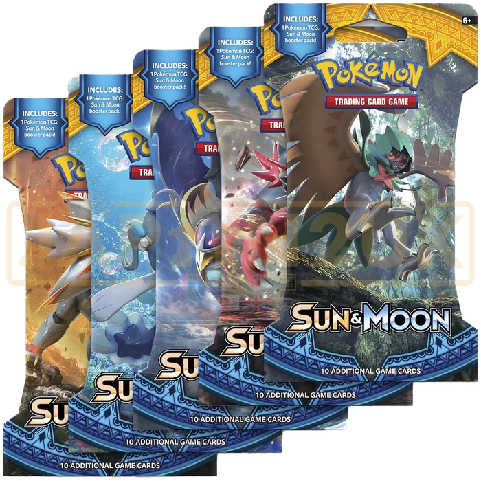 Pokemon Sun & Moon Base Set English Sleeved Booster Pack