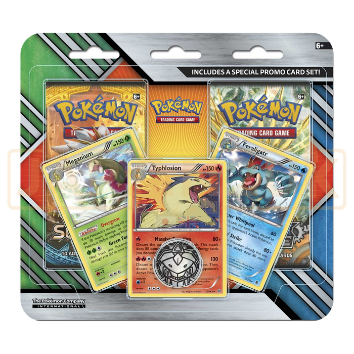 Pokemon Sun & Moon English Two Pack Blister - Johto First Partner Evolutions