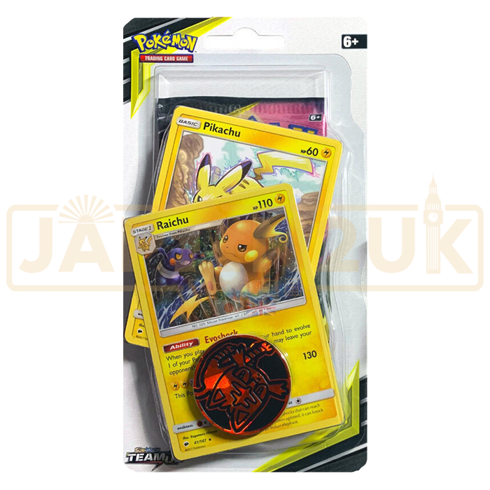 Pokemon Team Up English Premium Checklane Blister - Raichu