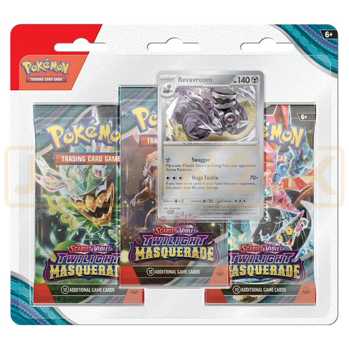 Pokemon Twilight Masquerade English 3-Pack Blister - Revavroom