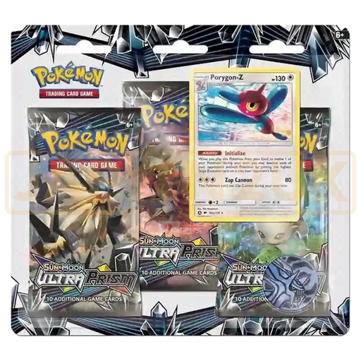 Pokemon Ultra Prism English 3-Pack Blister - Porygon-Z