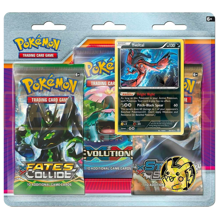 Pokemon XY English 3-Pack Blister - Yveltal