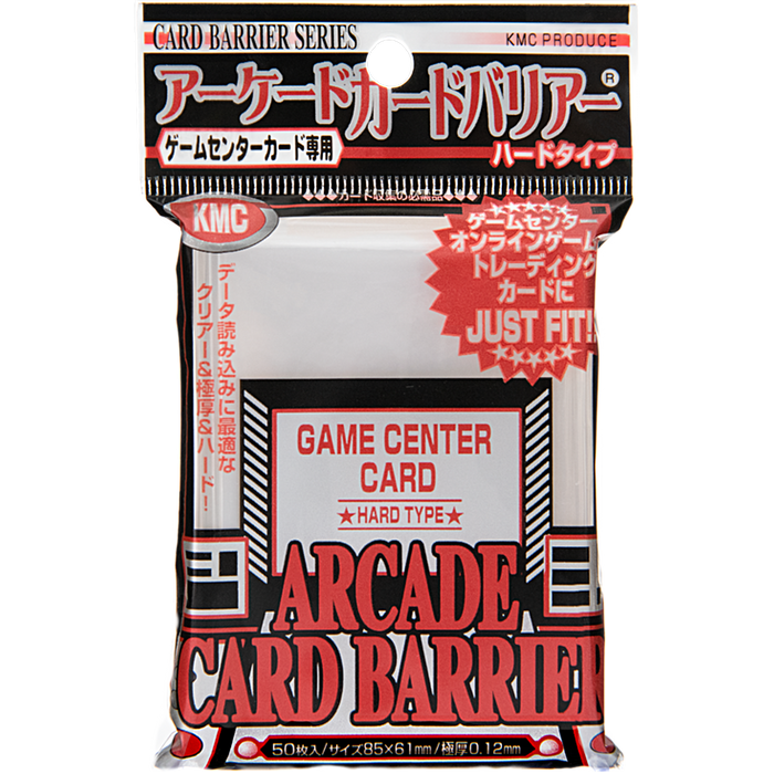KMC Arcade Card Barrier Sleeves (Hard Type) (50 pcs)