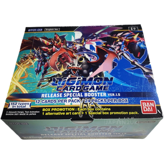 Digimon Release Special Booster Ver.1.5 BT01-03 English Booster Box