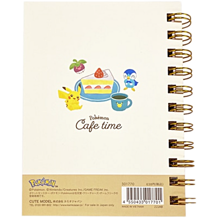 Pokemon Center Japan - Cafe Time A6W Notebook
