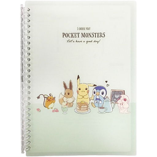 Pokemon A6 Ring Notebook Cafe Stationery 013192 Pikachu Eevee Pocket  Monsters