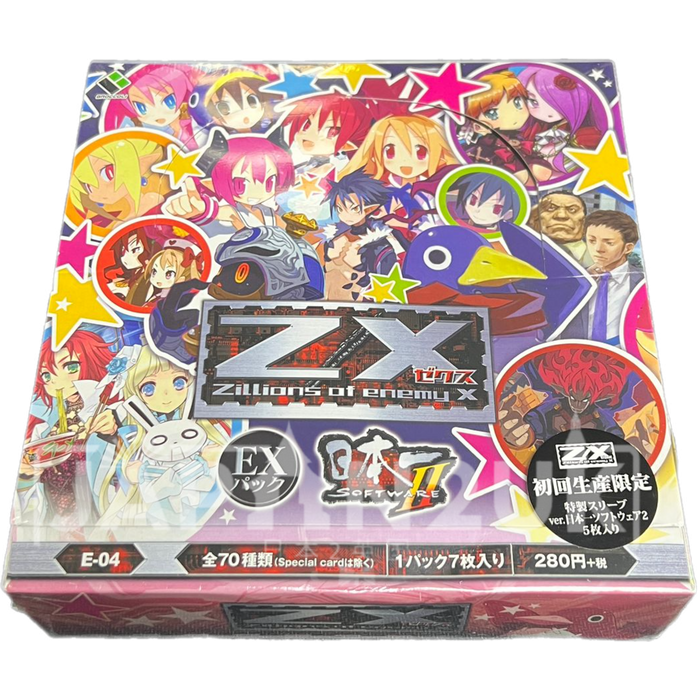 Z/X Zillions of enemy X- EX pack 4th E04 Nippon Ichi Software Japanese Booster Box