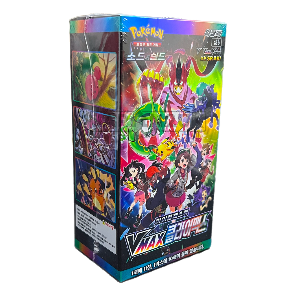 vmax climax booster box price Japanese Pokemon All cards are in Korean Each booster pack contains 11 cards Pokemon VMAX Climax High Class