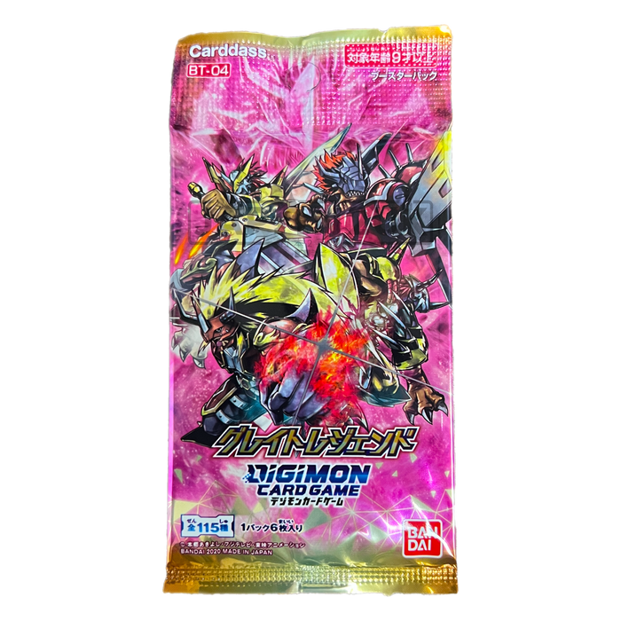 Digimon Great Legend BT-04 Japanese Booster Pack