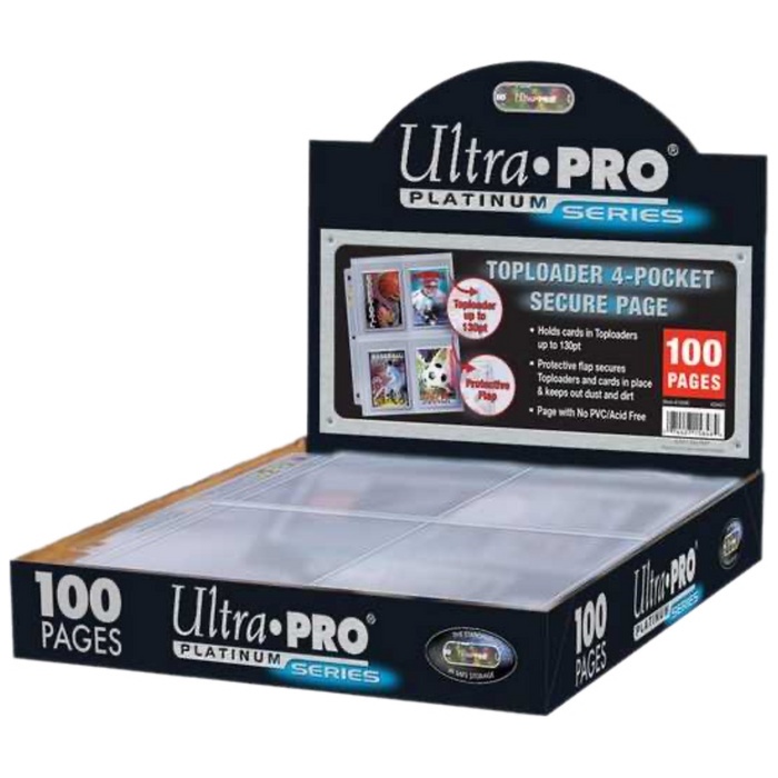 Ultra Pro - 4 Pocket Toploader/Graded Card Binder Page