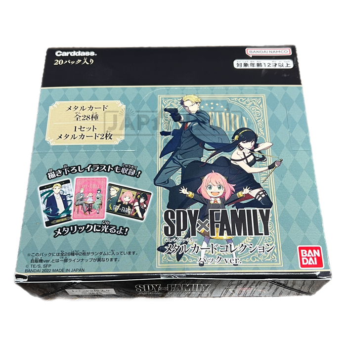 Carddass SPYxFAMILY Metal Card Collection Japanese Booster Box